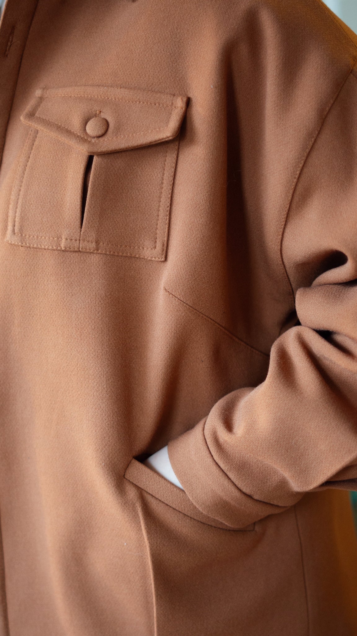 Shacket Apeluciada Caramelo