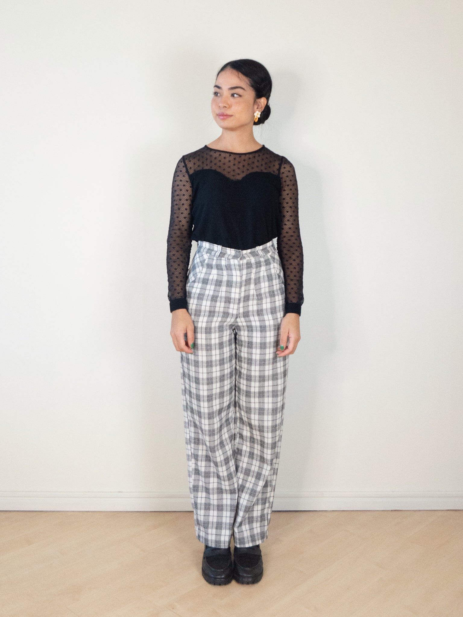 Wide Leg Flanela Xadrez