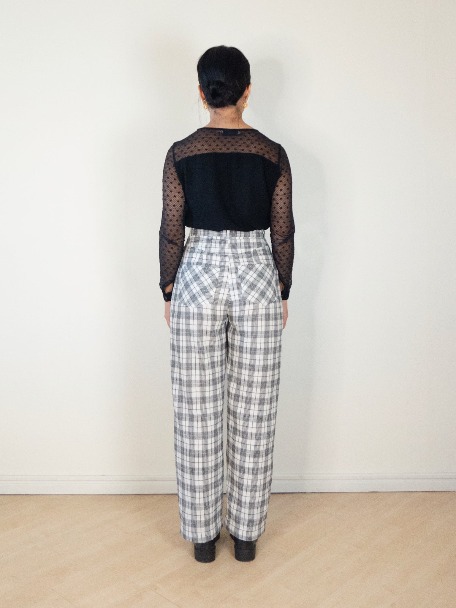 Wide Leg Flanela Xadrez