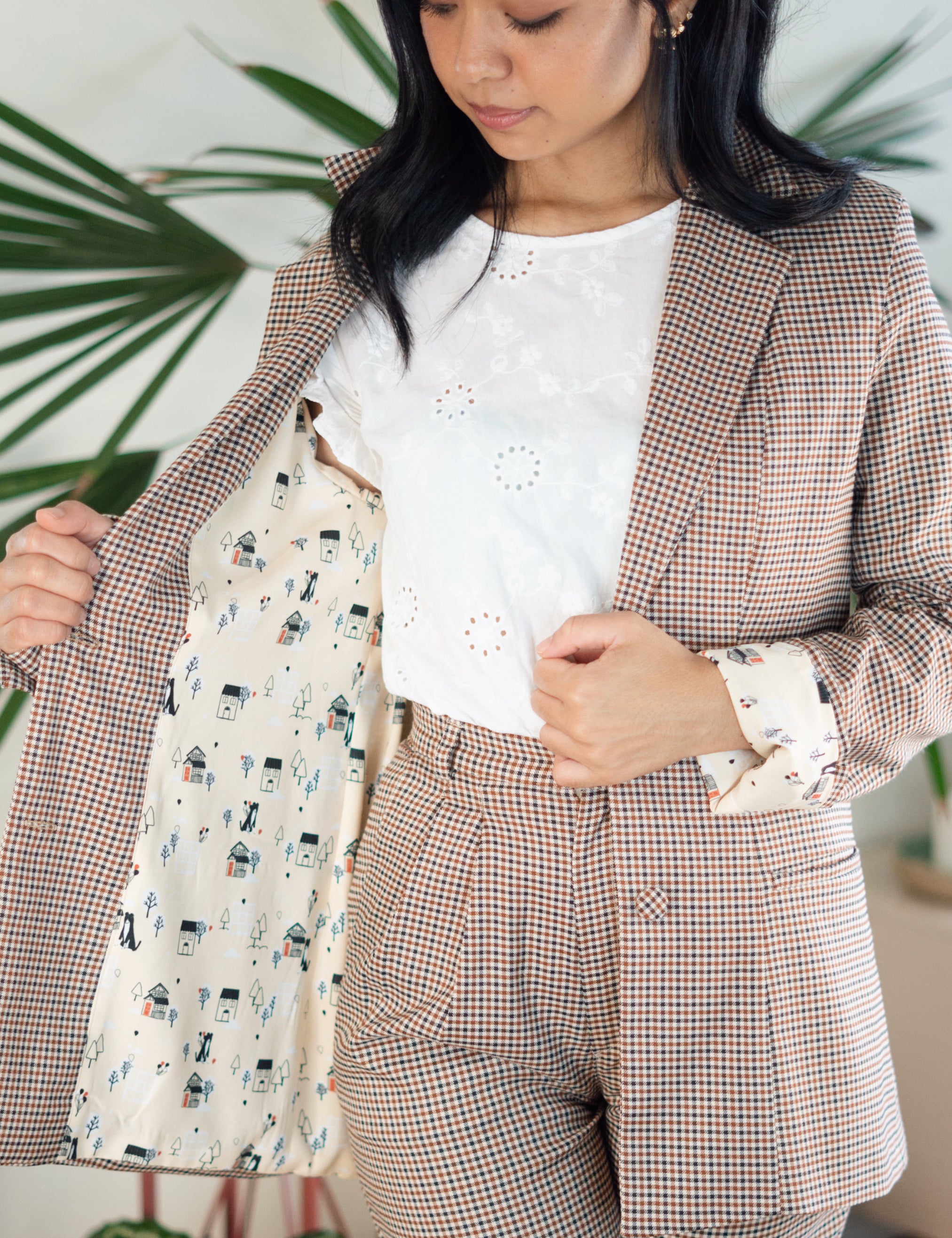 Blazer Retinho Minixadrez