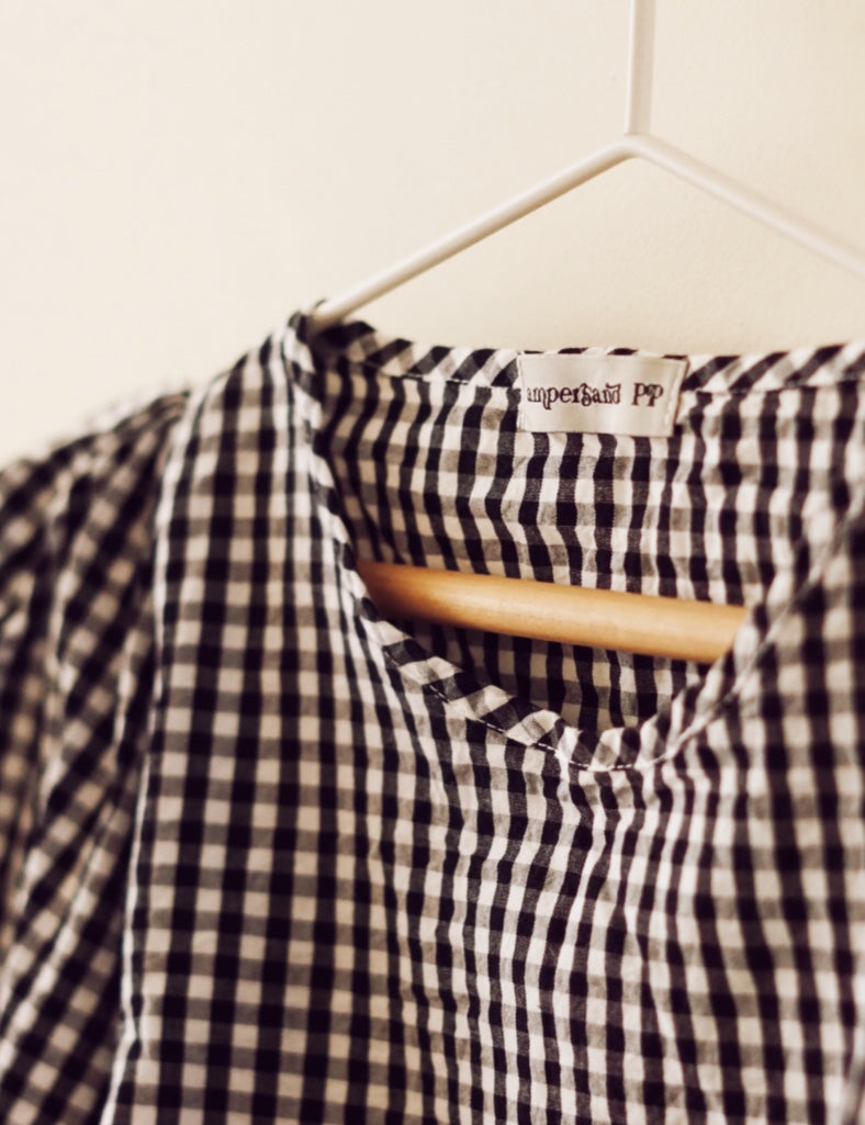 T-shirt Mangas Bufantes Vichy